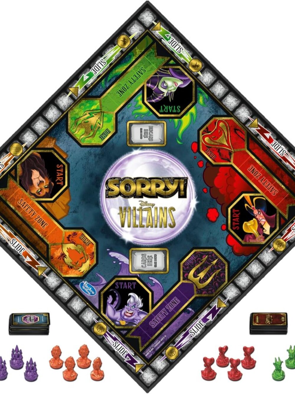 Gaming Sorry! Board Game: Disney Villains Edition Kids Game, Family Games for Ag - Picture 10 of 11